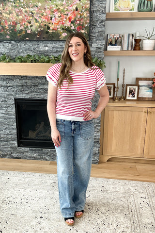 Grayce Ruffle Sleeve Knit Top