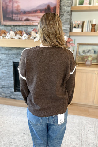 Paloma Whipstitch Trim Sweater