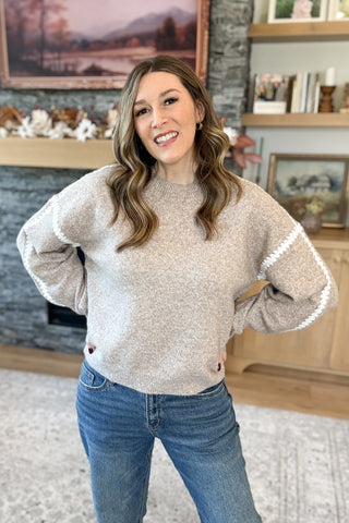 Paloma Whipstitch Trim Sweater