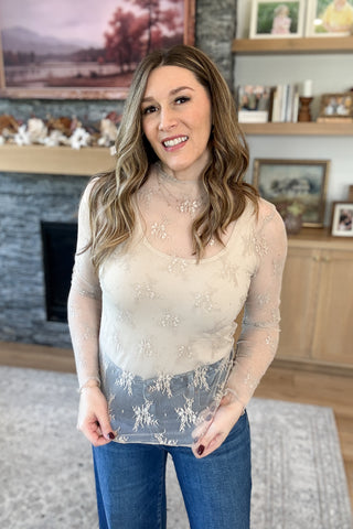 Nova Long Sleeve Lace Layering Top