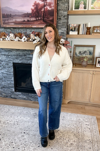 Goldey Multi Colored Button Cardigan
