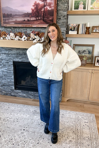 Goldey Multi Colored Button Cardigan
