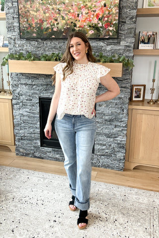 Ionia Floral Blouse Top