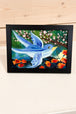 Blue Bird & Cherry Blooms 5x7