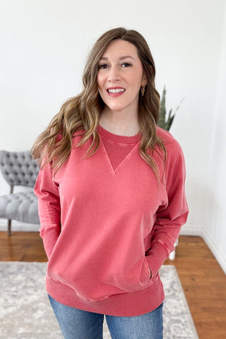 Karli Mineral Wash Pullover
