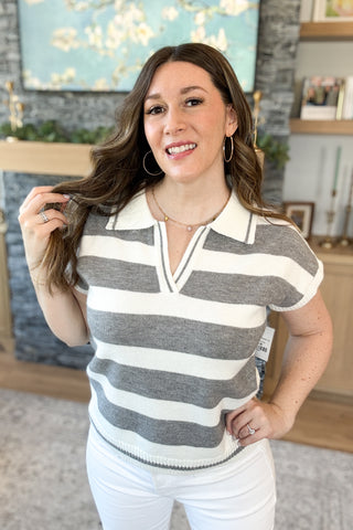 Kristen Striped Sweater Top FINAL SALE