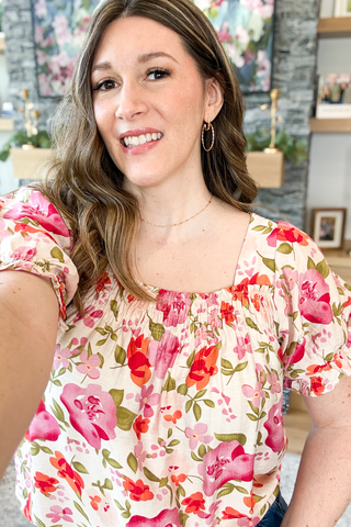 Lucee Floral Blouse Top
