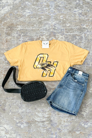 Watercolor Falcon Graphic Tee - Full Logo