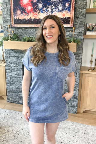 Monroe Mineral Washed T-Shirt Dress