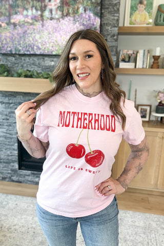Motherhood Life is Sweet Graphic Tee