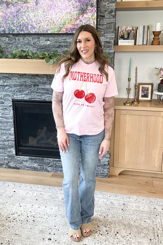 Motherhood Life is Sweet Graphic Tee