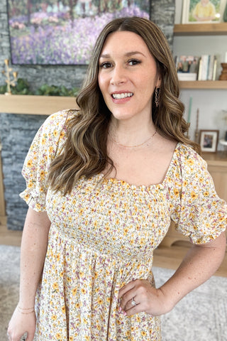 Iriss Smocked Mini Dress
