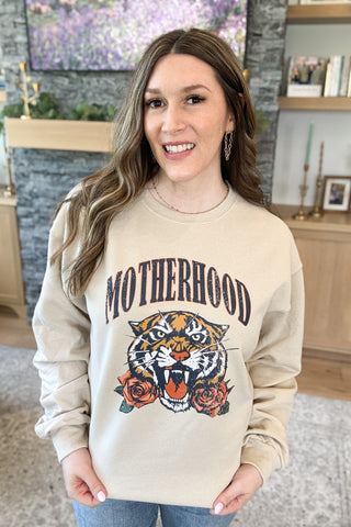 Motherhood Tiger Pullover Sweatshirt