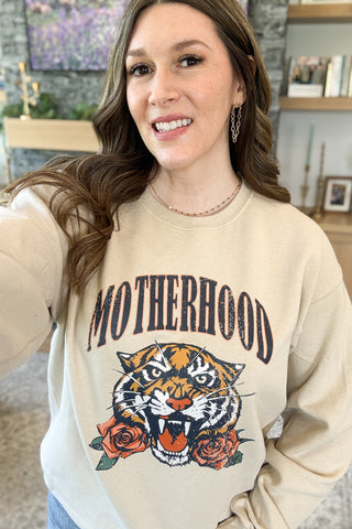 Motherhood Tiger Pullover Sweatshirt