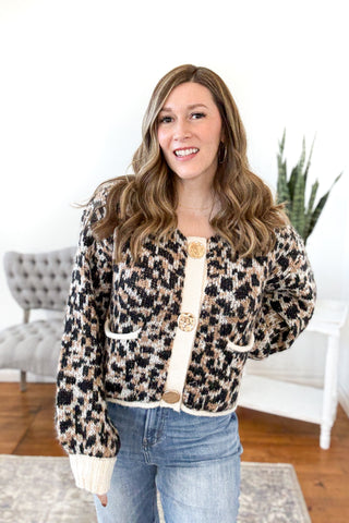 Florence Animal Print Cardigan