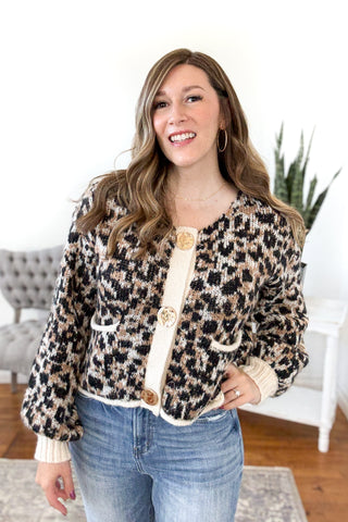 Florence Animal Print Cardigan