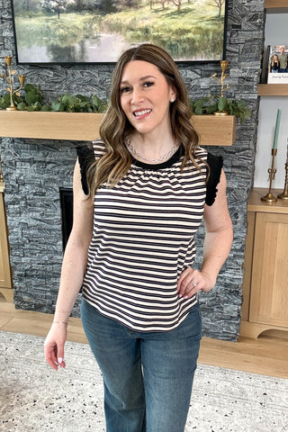 Scotty Striped Sleeveless Top