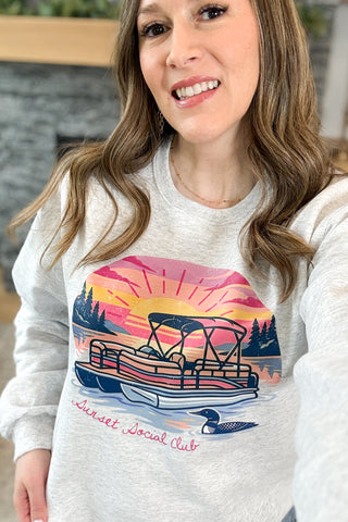 Sunset Social Club Pullover Sweatshirt