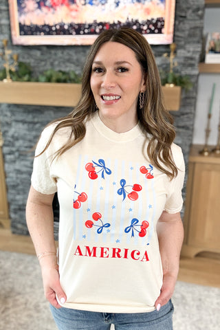 Cherry America Graphic Tee