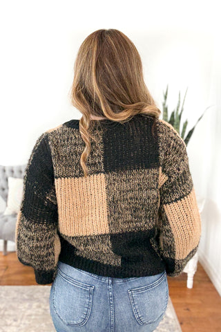 Noah Plaid Knit Sweater FINAL SALE