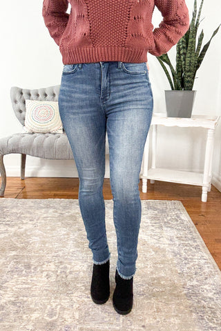 Audrie High Rise Tummy Control Skinny Judy Blue Jeans