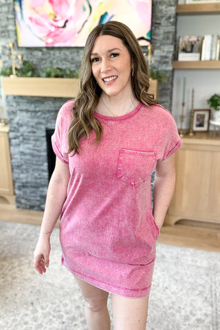 Kenedie Mineral Washed T-Shirt Dress