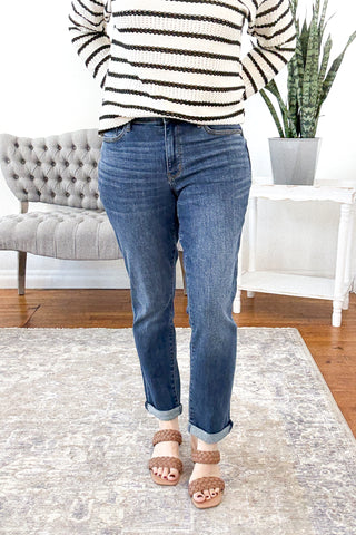 Jaimes Mid Rise Boyfriend Fit Judy Blue Jeans