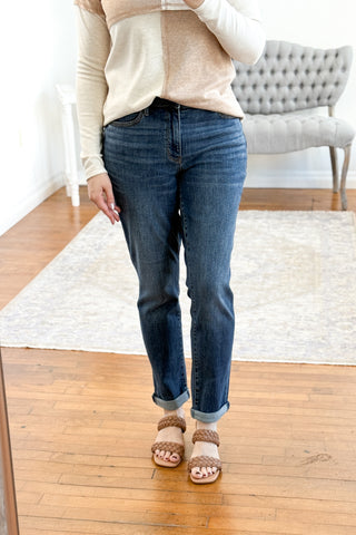 Jaimes Mid Rise Boyfriend Fit Judy Blue Jeans