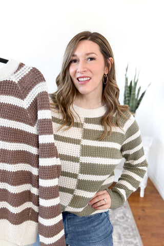 Henlee Color Block Sweater FINAL SALE