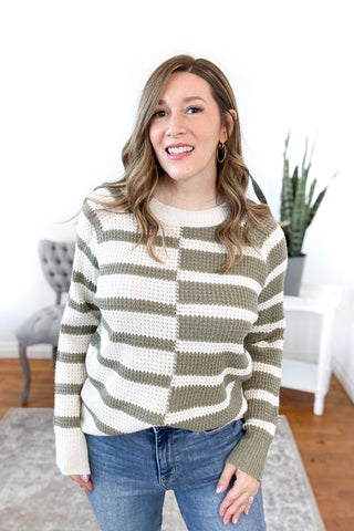 Henlee Color Block Sweater FINAL SALE