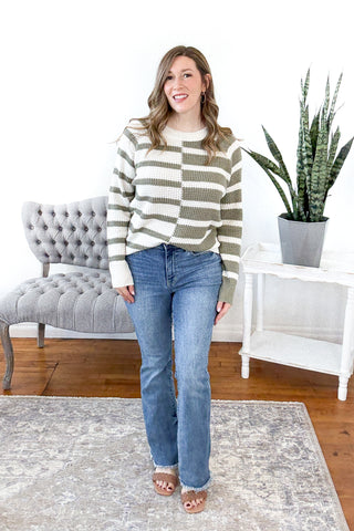 Henlee Color Block Sweater FINAL SALE