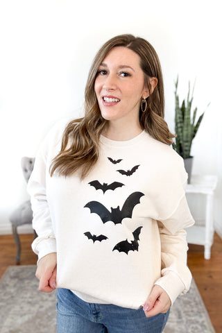 Flying Bats Pullover Sweatshirt