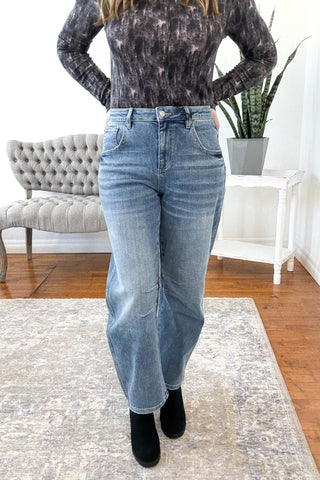 Winslett High Rise Barrel Mica Jeans