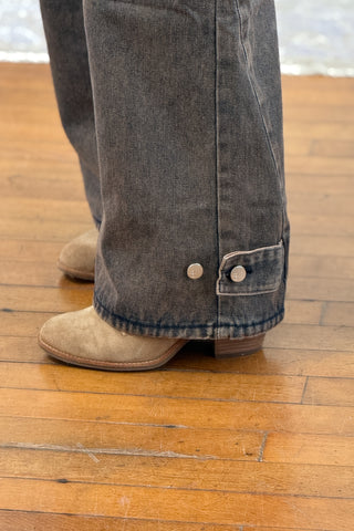 Terra Washed Chocolate Cargo Pocket Jeans FINAL SALE