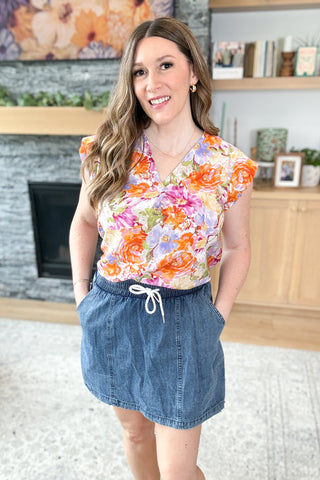 Leila Chambray Skort