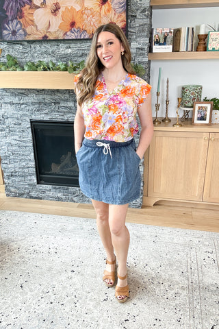 Leila Chambray Skort