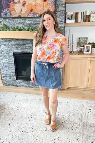 Leila Chambray Skort