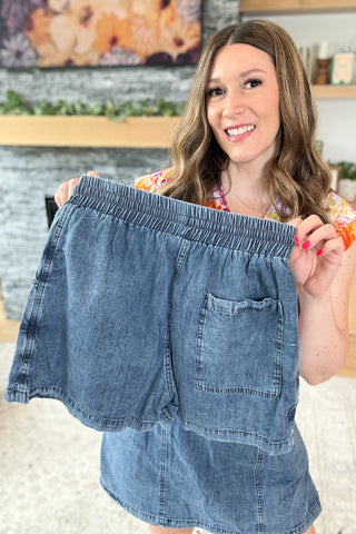 Leila Chambray Skort