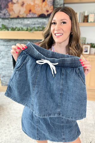 Leila Chambray Skort