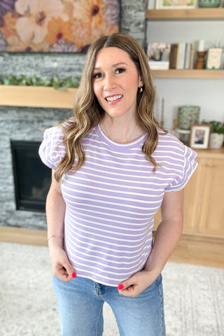 Elara Striped Double Sleeve Top