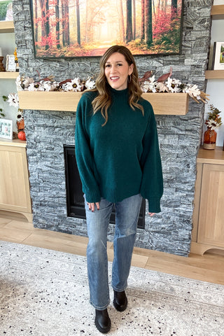 Emmie Mock Neck Oversized Sweater