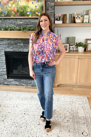 Cali Frill Blouse Top