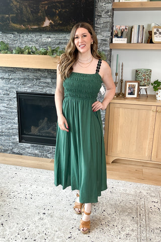 Kelley Spaghetti Strap Midi Dress