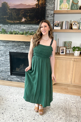 Kelley Spaghetti Strap Midi Dress