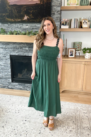 Kelley Spaghetti Strap Midi Dress