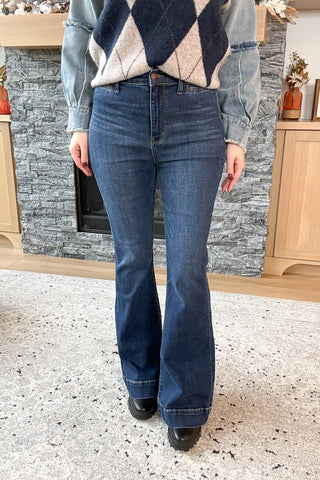 Indi High Rise Trouser Flare Judy Blue Jeans