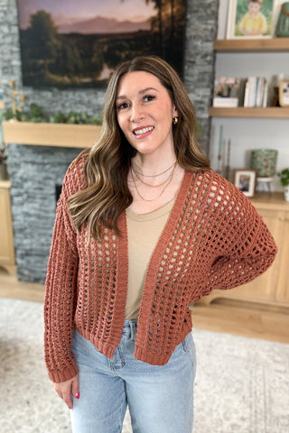 Lara Crochet Fishnet Cardigan