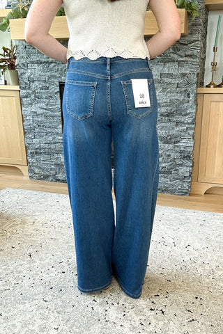 Lanna Mid Rise Wide Leg Mica Jeans
