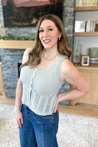 Palm Breeze Knit Tank Top