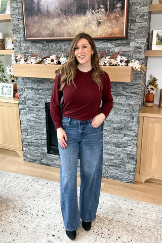 Jodie Mid Rise Barrel Risen Jeans